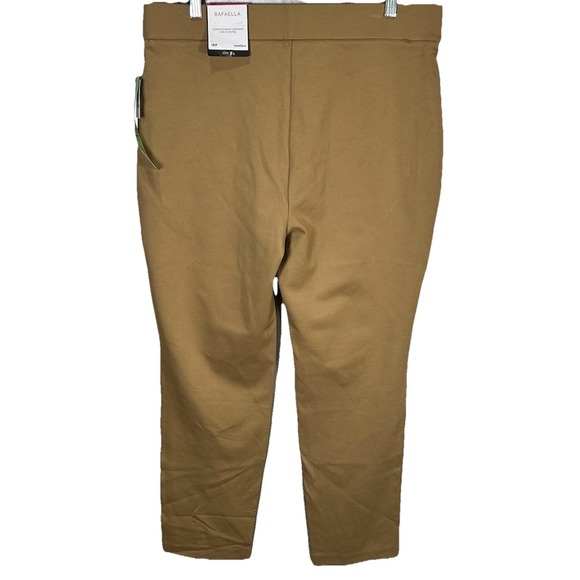 Rafaella Comfort Pants Womens Size 16 Petite High Rise Stretch Pockets NWT Brown - Picture 10 of 13